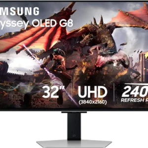 Samsung LS32DG802SNXZA 32" 4K Flat Gaming Monitor – 240Hz, 0.03ms